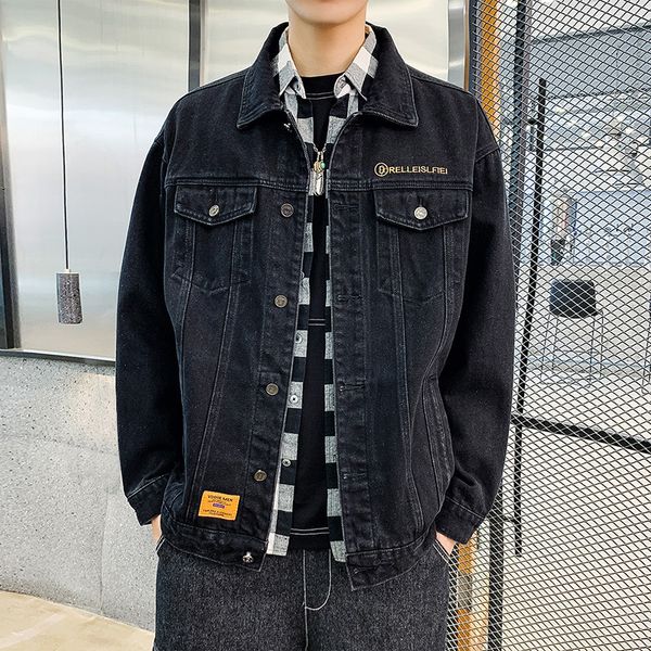 panda stock 2020 spring workwear jacket men's denim jacket korean-style trend 49085, Black;brown
panda stock 2020 spring workwear jacket men's denim jacket korean-style trend 49085, Black;brown