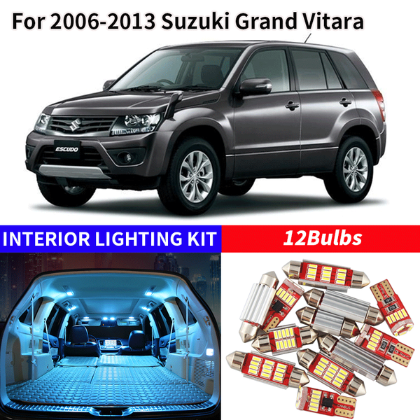 12x white auto car led light bulbs interior kit for 2006-2013 grand vitara 12v led map dome license plate lamp car stylin
12x white auto car led light bulbs interior kit for 2006-2013 grand vitara 12v led map dome license plate lamp car stylin