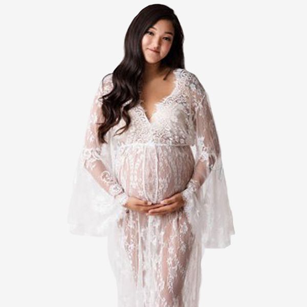pgraphy props maternity dress large flared sleeve lace maxi gown pregnant dresses for p shoot cutout dresses, White
pgraphy props maternity dress large flared sleeve lace maxi gown pregnant dresses for p shoot cutout dresses, White
