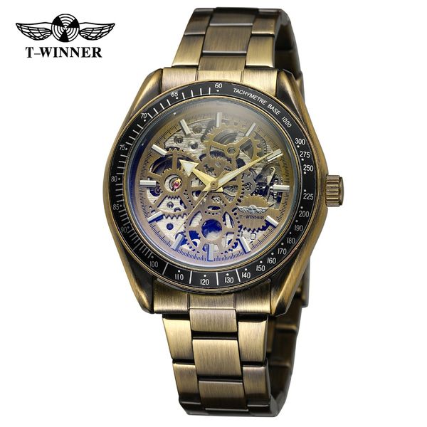 t-winner men watch automatic skeleton beautiful dial quality stainless steel band antique wristwatch wrg8152m4t8, Slivery;brown
t-winner men watch automatic skeleton beautiful dial quality stainless steel band antique wristwatch wrg8152m4t8, Slivery;brown