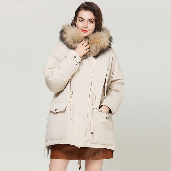 2020 new winter jacket women real raccoon fur collar long down parkas white duck down coat female hooded warm plus size jacket, Black
2020 new winter jacket women real raccoon fur collar long down parkas white duck down coat female hooded warm plus size jacket, Black