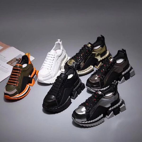 2019 super luxury sports shoes men's fashion designer shoes 100% real leather two-tone rubber sole ladies casual sports shoes us4-12, Black
2019 super luxury sports shoes men's fashion designer shoes 100% real leather two-tone rubber sole ladies casual sports shoes us4-12, Black