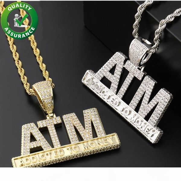 mens iced out hip hop chain pendants luxury designer necklace hiphop jewelry mens gold chain pendants diamond atm addicted to money letter, Silver
mens iced out hip hop chain pendants luxury designer necklace hiphop jewelry mens gold chain pendants diamond atm addicted to money letter, Silver
