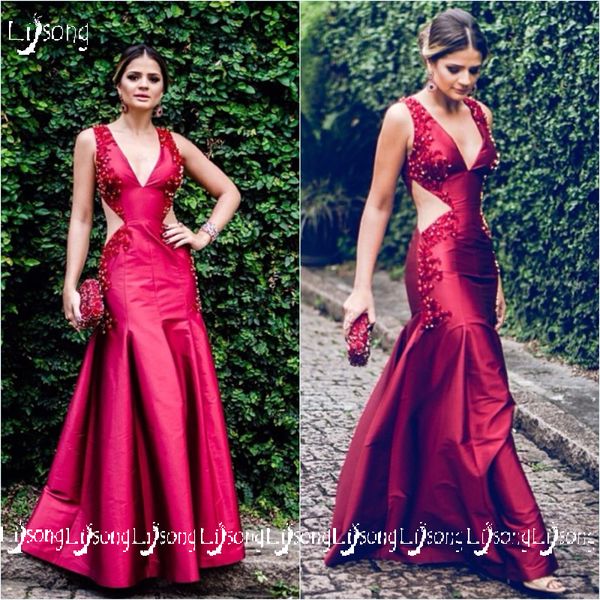 vestido de fiesta red sleeveless appliques beaded prom dress hollow waist a-line sheer elegant women evening dresses formal party wear gown, Black
vestido de fiesta red sleeveless appliques beaded prom dress hollow waist a-line sheer elegant women evening dresses formal party wear gown, Black