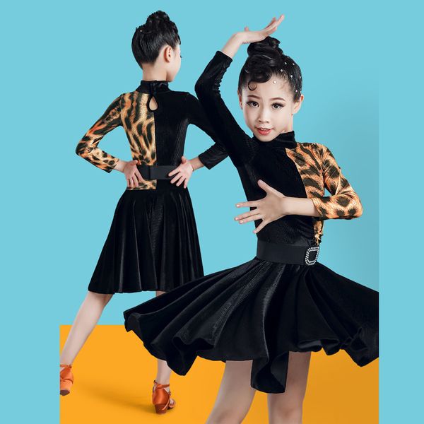 latin dance dress for girls long sleeve leopard practice clothes child tango samba salsa ballroom dance competition dress vo230, Black;red
latin dance dress for girls long sleeve leopard practice clothes child tango samba salsa ballroom dance competition dress vo230, Black;red