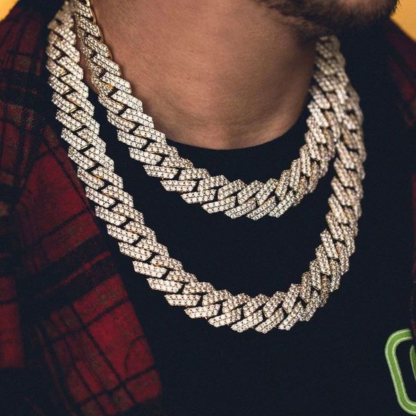new fashion iced out 19mm wide bling cubic zircons miami cuban link chain necklace for women men's hip hop rapper heavy jewelry, Silver
new fashion iced out 19mm wide bling cubic zircons miami cuban link chain necklace for women men's hip hop rapper heavy jewelry, Silver