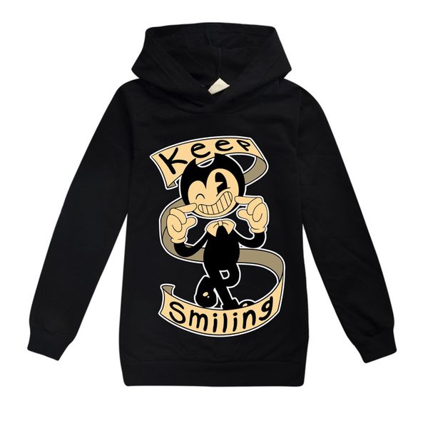 boys girls children bendy and the ink machine printed long sleeve hooded sweatshirt clothes cotton leisure hoody, Black
boys girls children bendy and the ink machine printed long sleeve hooded sweatshirt clothes cotton leisure hoody, Black
