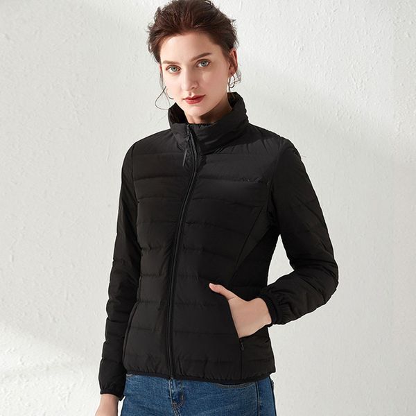 women winter warm jacket duck down filler 2019 fashion female fall bomber coat slim short cropped jacket stand collar grey black, Black;brown
women winter warm jacket duck down filler 2019 fashion female fall bomber coat slim short cropped jacket stand collar grey black, Black;brown