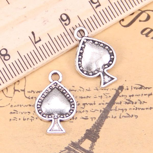 9pcs jewelry charms poker spades 12x18mm antique silver plated pendants making diy handmade tibetan silver jewelry, Bronze;silver
9pcs jewelry charms poker spades 12x18mm antique silver plated pendants making diy handmade tibetan silver jewelry, Bronze;silver