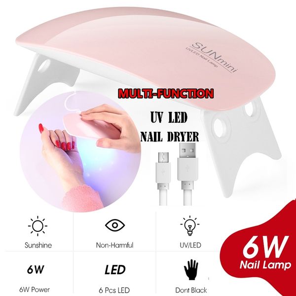 6w white nail dryer machine uv led lamp portable micro usb cable home use nail uv gel varnish dryer 6 leds lamp art tools
6w white nail dryer machine uv led lamp portable micro usb cable home use nail uv gel varnish dryer 6 leds lamp art tools