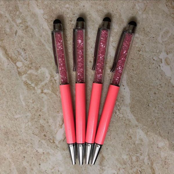 200 pcs cute kawaii metal ballpoint pen touch screen crystal ball pen for pc phone office supplies, Blue;orange
200 pcs cute kawaii metal ballpoint pen touch screen crystal ball pen for pc phone office supplies, Blue;orange