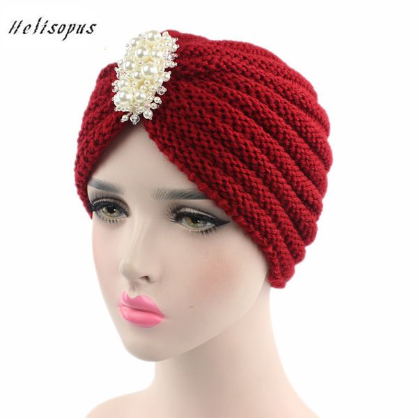 helisopus women new handmade cap pearl jewelry elegant hat crochet turban headwear ladies hair accessories women head wraps, Blue;gray
helisopus women new handmade cap pearl jewelry elegant hat crochet turban headwear ladies hair accessories women head wraps, Blue;gray