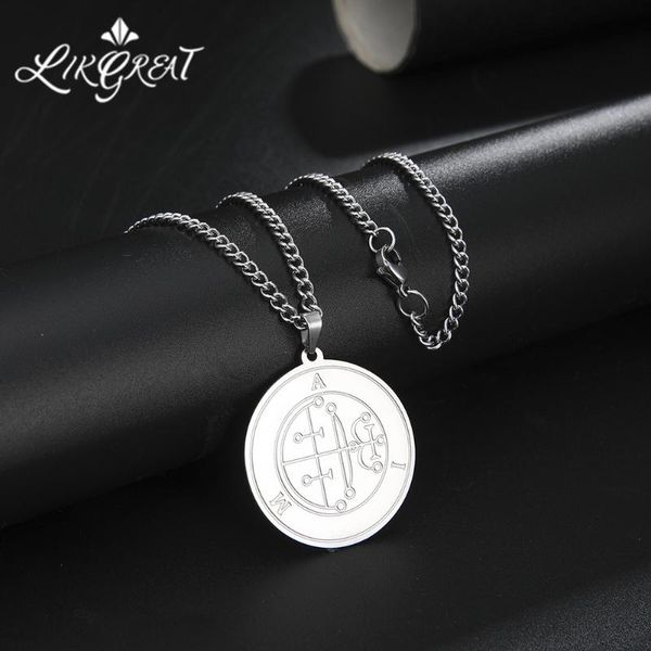 likgreat stainless steel pendant necklace men great prince sitri lesser key of solomon seal kabbalah talisman vintage jewelry, Silver
likgreat stainless steel pendant necklace men great prince sitri lesser key of solomon seal kabbalah talisman vintage jewelry, Silver