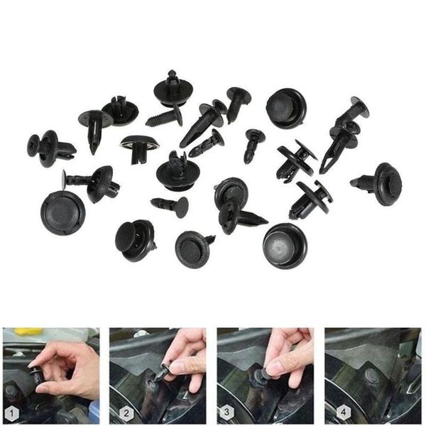 universal 100pcs car clips fender bumper shield retainer auto fastener fit 8mm hole plastic plastic rivet car styling
universal 100pcs car clips fender bumper shield retainer auto fastener fit 8mm hole plastic plastic rivet car styling