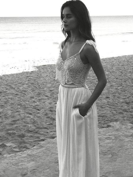 spaghetti chiffon a-line wedding dresses spring 2019 beach bridal gowns spring bridal gowns chiffon vestidos de marriage custom, White
spaghetti chiffon a-line wedding dresses spring 2019 beach bridal gowns spring bridal gowns chiffon vestidos de marriage custom, White