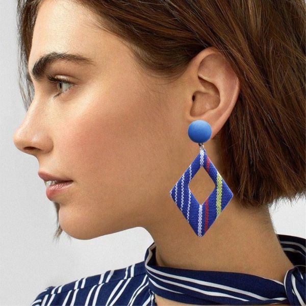 2019 new geometric statement korean drop earrings for women colorful cloth geometry earing fashion jewerlry, Silver
2019 new geometric statement korean drop earrings for women colorful cloth geometry earing fashion jewerlry, Silver