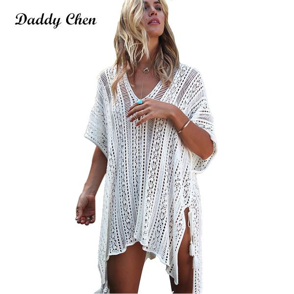 daddy chen loose beach dress crochet summer ladies casual dress women knitted robe femme vestido tassel tie beachwear swimsuit, Black;gray
daddy chen loose beach dress crochet summer ladies casual dress women knitted robe femme vestido tassel tie beachwear swimsuit, Black;gray