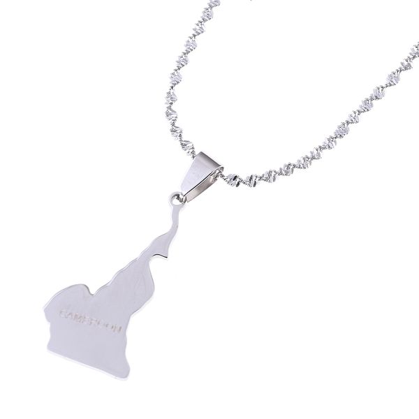 stainless steel trendy république du cameroun map pendant necklace douala yaounde africa cameroon map chain jewelry, Silver
stainless steel trendy république du cameroun map pendant necklace douala yaounde africa cameroon map chain jewelry, Silver