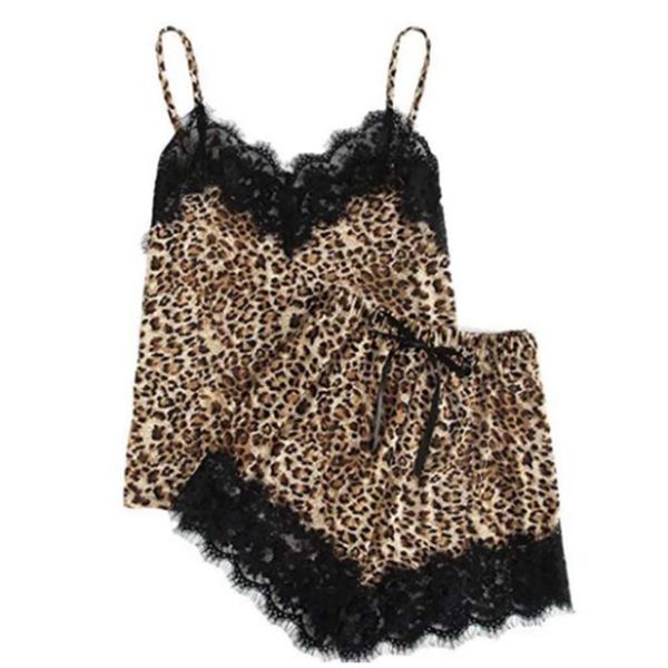 fashion women pajamas set leopard print sleepwear women sleeveless strap nightwear satin cami shorts sets pijama mujer, Black;red
fashion women pajamas set leopard print sleepwear women sleeveless strap nightwear satin cami shorts sets pijama mujer, Black;red
