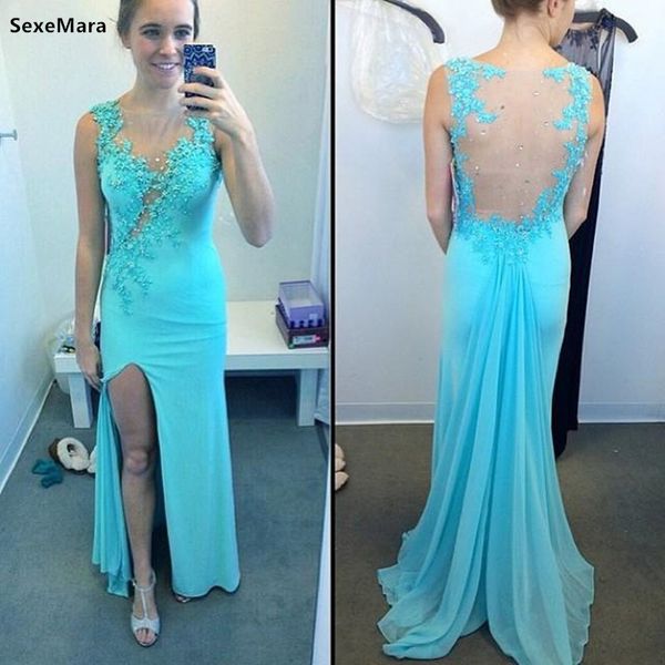 vestidos de soriee illson back covered beading front spilt sheer neck new long formal party gowns custom made prom dresses, White;black
vestidos de soriee illson back covered beading front spilt sheer neck new long formal party gowns custom made prom dresses, White;black
