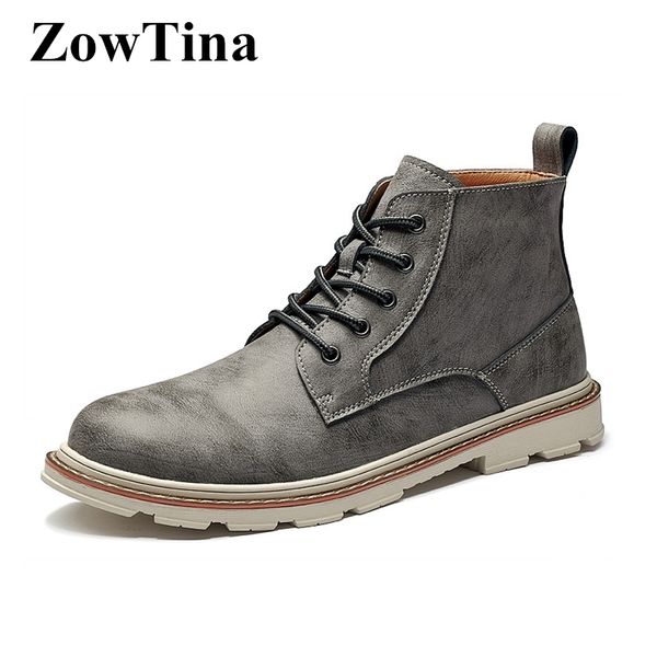 grey leather men short winter boots lace up casual flats tenis botas black ankle work bottes homme waterproof booties
grey leather men short winter boots lace up casual flats tenis botas black ankle work bottes homme waterproof booties