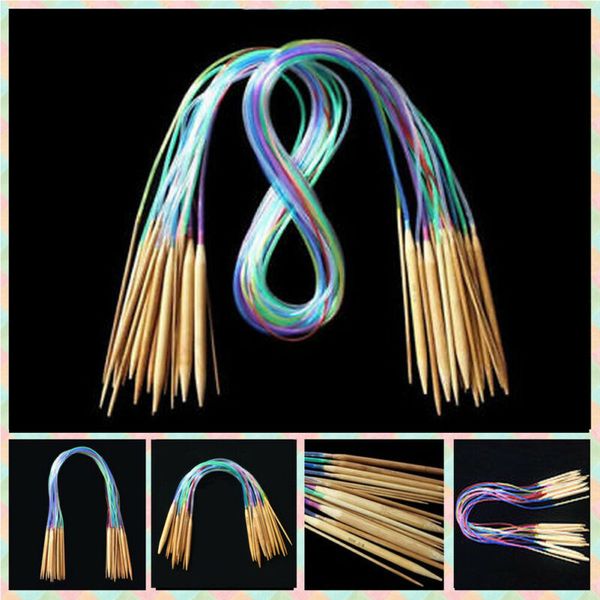 18pcs multicolor tube circular carbonized bamboo circular knitting needles 40cm - 120cm crochet hooks set sewing tools, Black
18pcs multicolor tube circular carbonized bamboo circular knitting needles 40cm - 120cm crochet hooks set sewing tools, Black