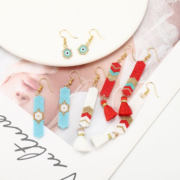 g.ycx new mexico cartoon women blue eye seed beads miyuki earrings femme delica tassel drop earrings wedding jewelry gifts, Silver
g.ycx new mexico cartoon women blue eye seed beads miyuki earrings femme delica tassel drop earrings wedding jewelry gifts, Silver