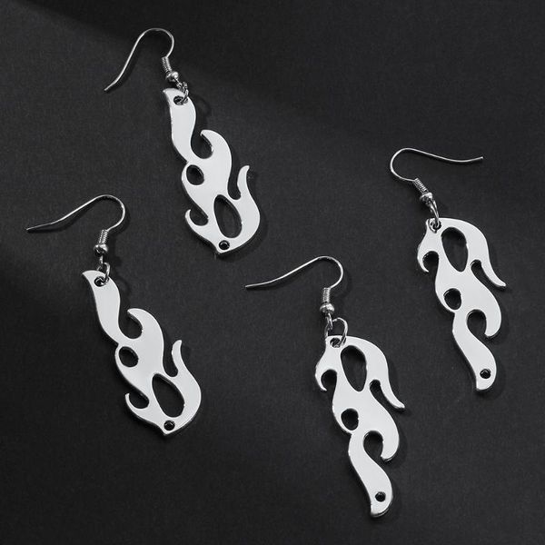 hip hop harajuku flame drop earrings women punk goth thorns dangle earrings fashion trendy girl's accessories jewelry, Silver
hip hop harajuku flame drop earrings women punk goth thorns dangle earrings fashion trendy girl's accessories jewelry, Silver