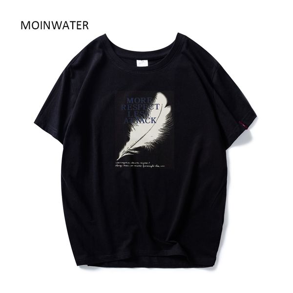 moinwater new women summer t shirts white black cotton letter print t-shirts lady casual comfortable tees& mt1930
moinwater new women summer t shirts white black cotton letter print t-shirts lady casual comfortable tees& mt1930