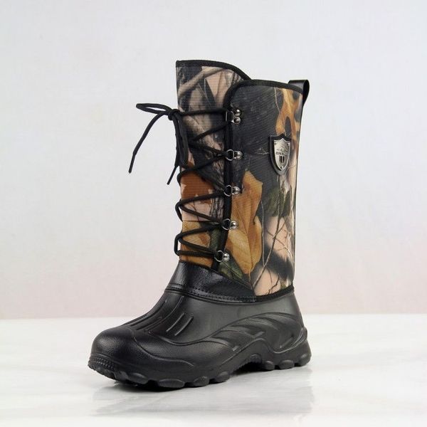 warm snow boots knee high military tactical camo wellington boots outdoor camo waterproof hiking camping hunting fishing shoes, Black
warm snow boots knee high military tactical camo wellington boots outdoor camo waterproof hiking camping hunting fishing shoes, Black