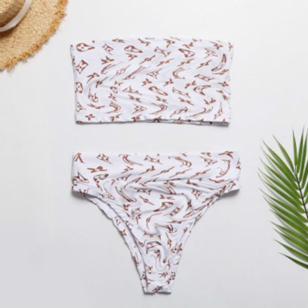 womens designer swimsuit luxury pattern tube swim trunks two-piece bikinis trendy summer beach wear 2020 brand swimwear sell, White;black
womens designer swimsuit luxury pattern tube swim trunks two-piece bikinis trendy summer beach wear 2020 brand swimwear sell, White;black