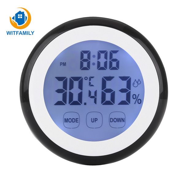 12/24 hours wall clocktouch sensing temperature humidity alarm clock fridge sticker of bedroom decorate backlight digital watch
12/24 hours wall clocktouch sensing temperature humidity alarm clock fridge sticker of bedroom decorate backlight digital watch