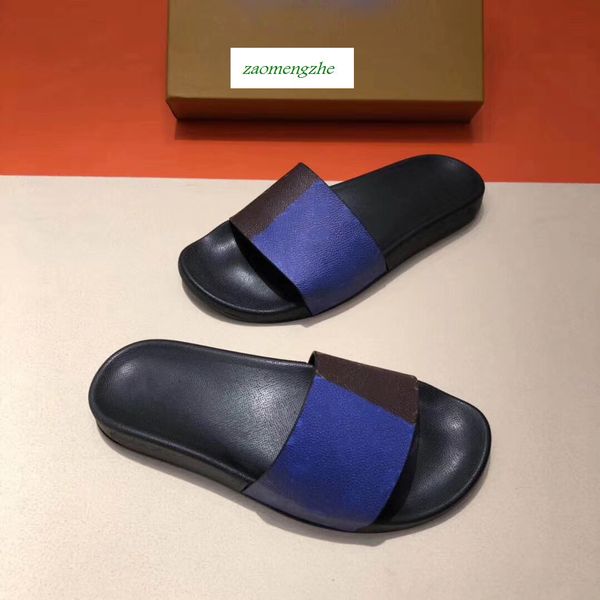mule slippers flat designer shoes slippers flexible rubber outsole slide slippers lovers sandals, Black