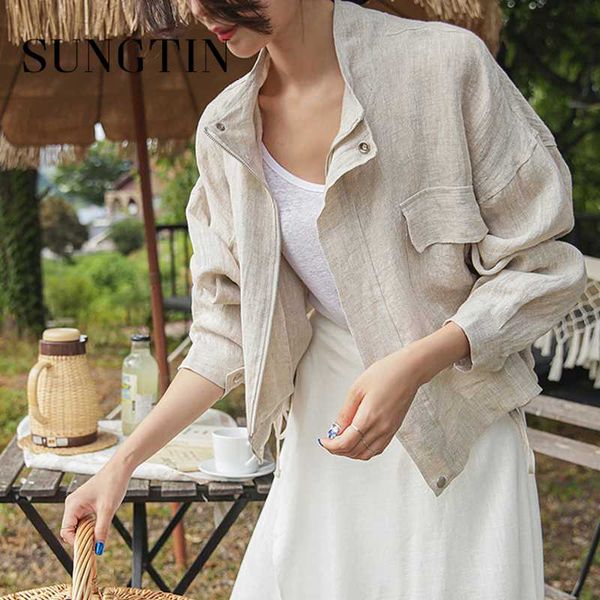 sungtin linen cotton blouse coat jacket women elegant korean loose female casual outwear casual vintage pockets streetwear, Black;brown
sungtin linen cotton blouse coat jacket women elegant korean loose female casual outwear casual vintage pockets streetwear, Black;brown