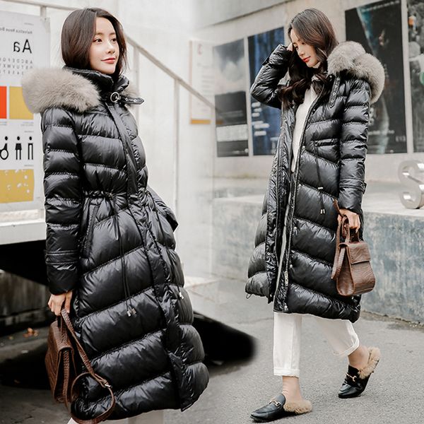 winter jacket women duck down parka real fur collar women jacket winter hooded parkas warm thick long female coat waterproof, Black
winter jacket women duck down parka real fur collar women jacket winter hooded parkas warm thick long female coat waterproof, Black