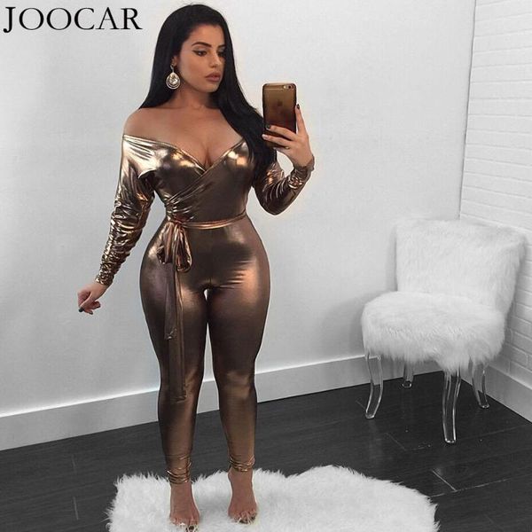 joocar 2020 deep v long sleeve elegant bodycon belt jumpsuit jc1339, Black;white 
joocar 2020 deep v long sleeve elegant bodycon belt jumpsuit jc1339, Black;white