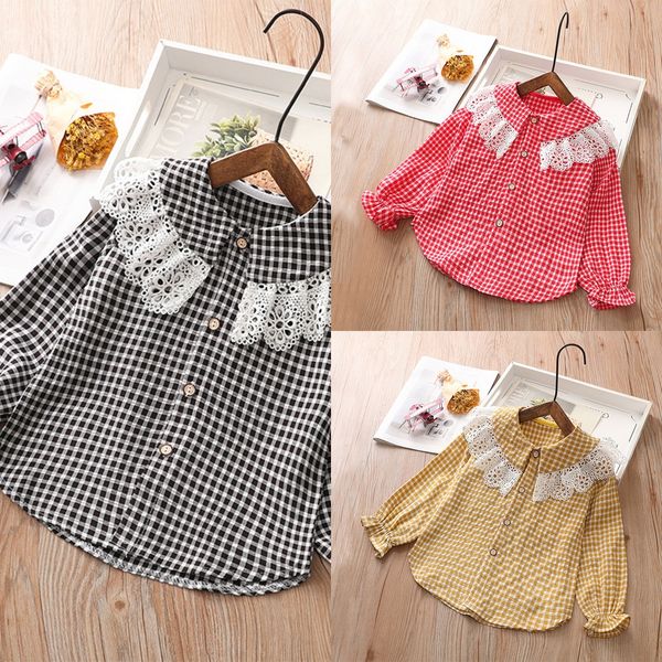 girls plaid long-sleeved 2020 season children's shirt coat shirt baby collar coat baby girl fashion, White;black
girls plaid long-sleeved 2020 season children's shirt coat shirt baby collar coat baby girl fashion, White;black