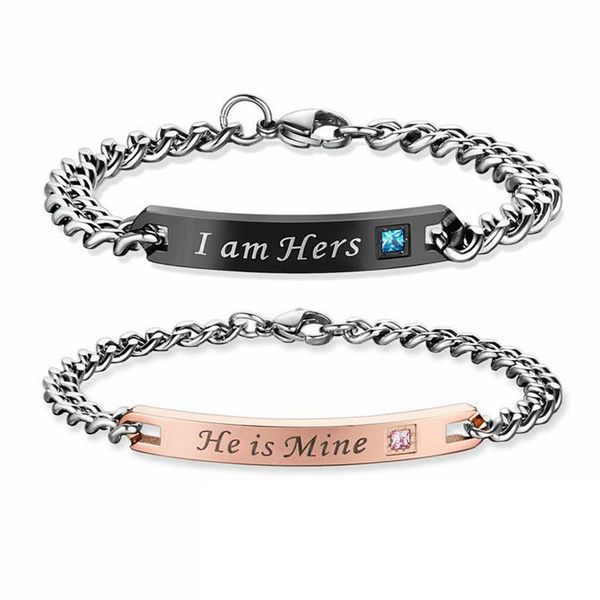 stainless steel couple lover bracelets lettering jewelry chain for men women gift, Golden;silver
stainless steel couple lover bracelets lettering jewelry chain for men women gift, Golden;silver