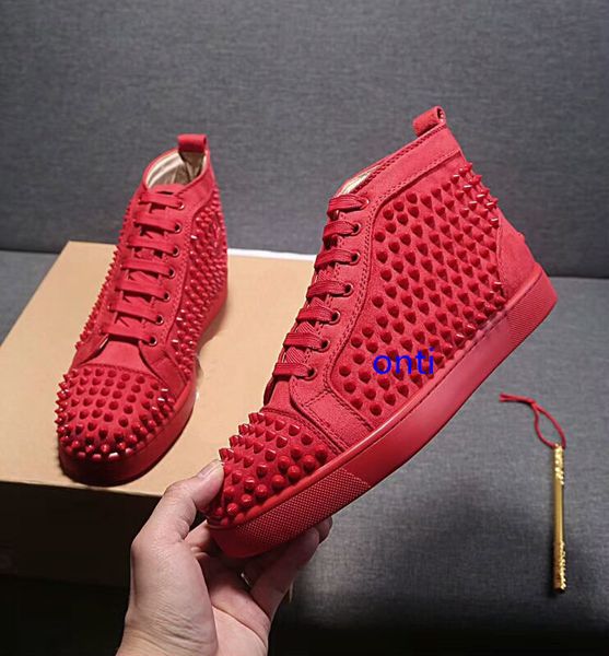 big size eur36-47 designer shoes high cut spike sedue calf sneaker luxury party wedding shoes genuine leather casual shoes, Black
big size eur36-47 designer shoes high cut spike sedue calf sneaker luxury party wedding shoes genuine leather casual shoes, Black