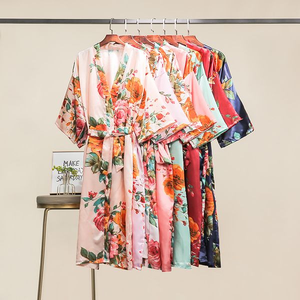 yuxinbridal 2019 new robe women 's long kimono robe floral bridesmaid robe,bridal robe womens robes sleepwear silk robes, Black;red
yuxinbridal 2019 new robe women 's long kimono robe floral bridesmaid robe,bridal robe womens robes sleepwear silk robes, Black;red