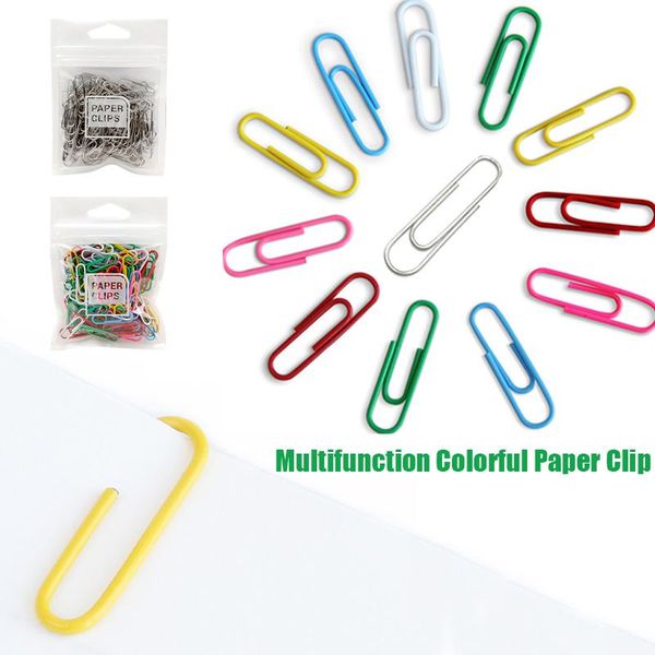 100pcs colorful paper clips paper letter holder multi-function metal clips for kids student school stationery office supplies
100pcs colorful paper clips paper letter holder multi-function metal clips for kids student school stationery office supplies