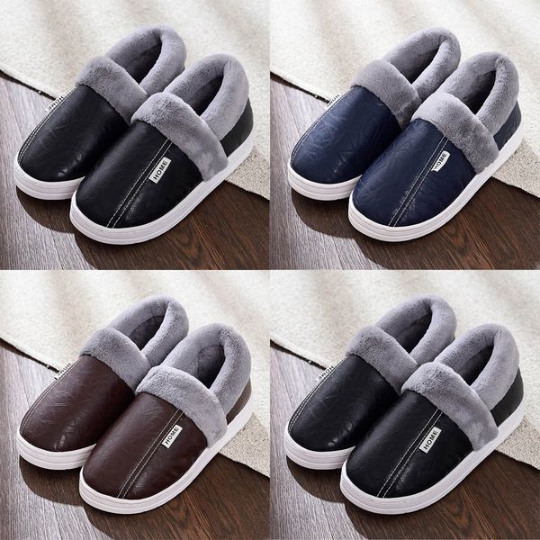 men's winter ndoor and outdoor garden shoes slippers plus size leather warm home slippers waterproof thick warm shoes, Black
men's winter ndoor and outdoor garden shoes slippers plus size leather warm home slippers waterproof thick warm shoes, Black