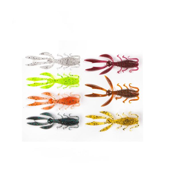 10 pcs/lot 7 colors bamboo shrimp lures soft plastic bait 1.9g 65mm artifical fishing lure
10 pcs/lot 7 colors bamboo shrimp lures soft plastic bait 1.9g 65mm artifical fishing lure