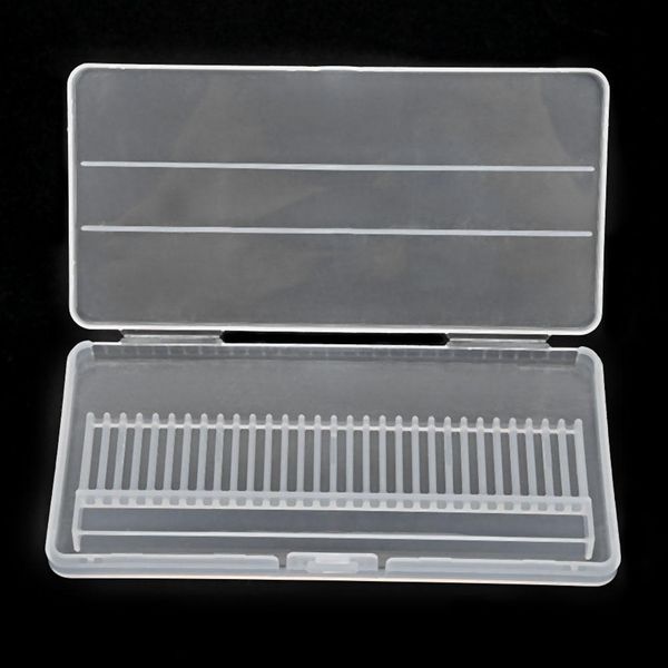 30 holes nail art drill storage box manicure drill bits container display case organizer container stand display rack, Silver
30 holes nail art drill storage box manicure drill bits container display case organizer container stand display rack, Silver