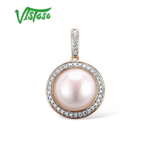 vistoso gold pendant for women pure 14k 585 rose gold sparkling diamond elegant fresh water pearl pendant for lady fine jewelry, Silver
vistoso gold pendant for women pure 14k 585 rose gold sparkling diamond elegant fresh water pearl pendant for lady fine jewelry, Silver