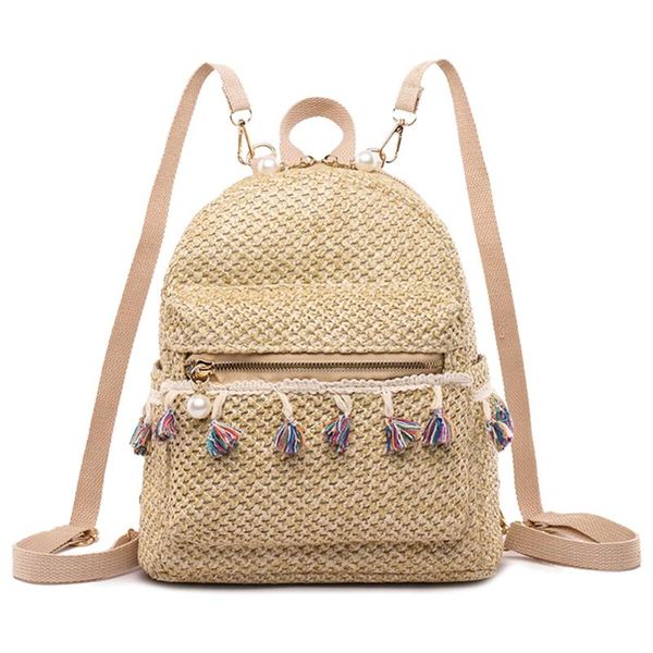 women straw backpack 2020 fashion tassel woven shoulder bag for girl large capacity backpack travel beach bags women school bag
women straw backpack 2020 fashion tassel woven shoulder bag for girl large capacity backpack travel beach bags women school bag