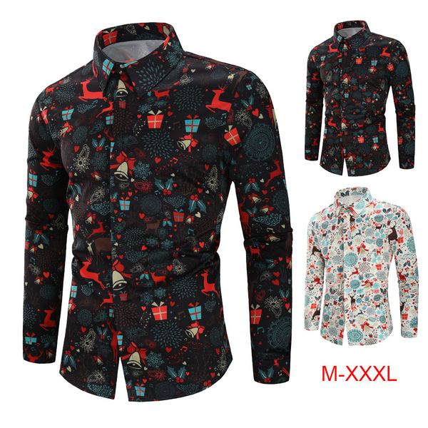 brand christmas shirt men 2019 fashion hidden button slim fit 3d deer printed casual shirts hip hop male blouse streetwear, White;black
brand christmas shirt men 2019 fashion hidden button slim fit 3d deer printed casual shirts hip hop male blouse streetwear, White;black