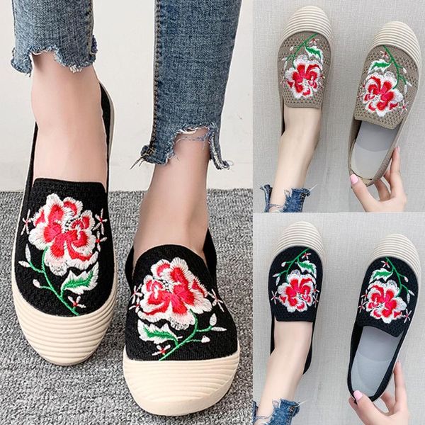 bohemian style girls outdoor loafers shoes women canvas breathable flats with comfortable floral printed embroidery casual shoe, Black
bohemian style girls outdoor loafers shoes women canvas breathable flats with comfortable floral printed embroidery casual shoe, Black