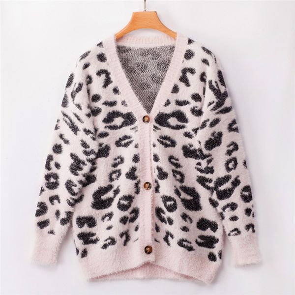 leopard loose womens sweaters autumn long sleeve ladies designer cardigan coats fashion female apparel, White;black
leopard loose womens sweaters autumn long sleeve ladies designer cardigan coats fashion female apparel, White;black