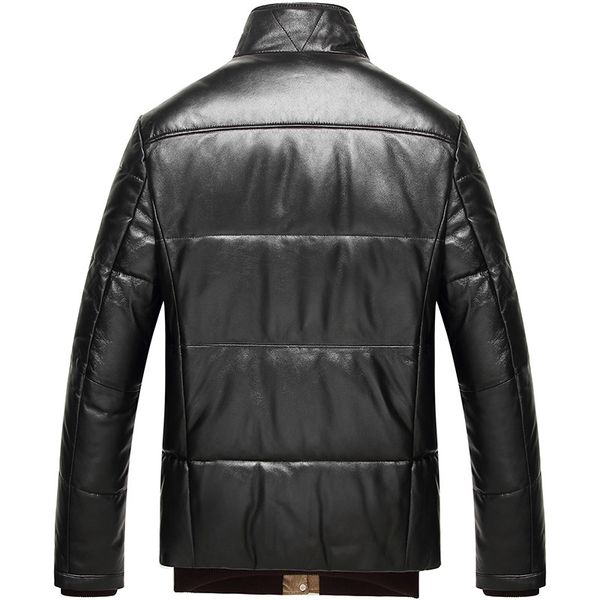 men's leather & faux genuine winter jacket sheepskin coat for men duck down jackets plus size 5xl lsy080042 my2688, Black
men's leather & faux genuine winter jacket sheepskin coat for men duck down jackets plus size 5xl lsy080042 my2688, Black